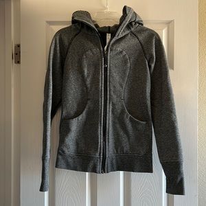 Lululemon scuba full zip hoodie size 4 gray